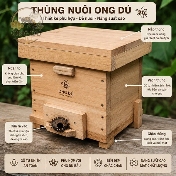 Thùng nuôi ong dú